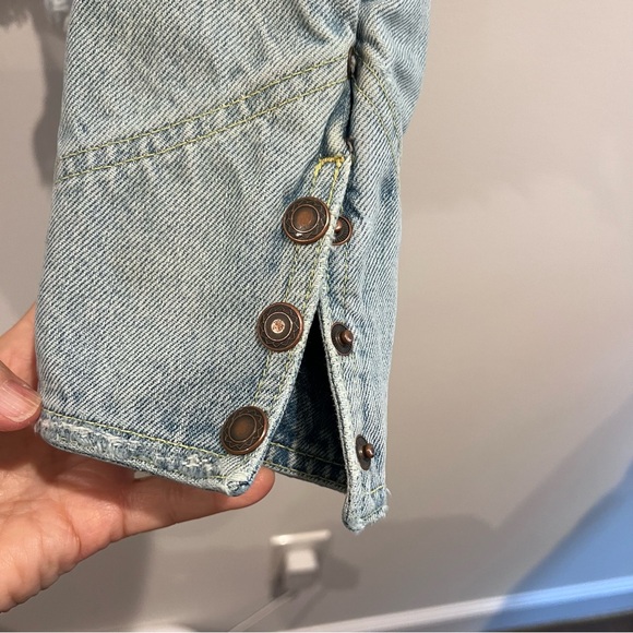 Free People Dillon jean jacket womens size‎ Size S - Picture 7 of 15